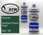 Preview: Porsche, Aventura Green Pearl, 39S / K6: 400ml Sprühdose + 400ml Klarlack - Set, von ATW Autoteile West.